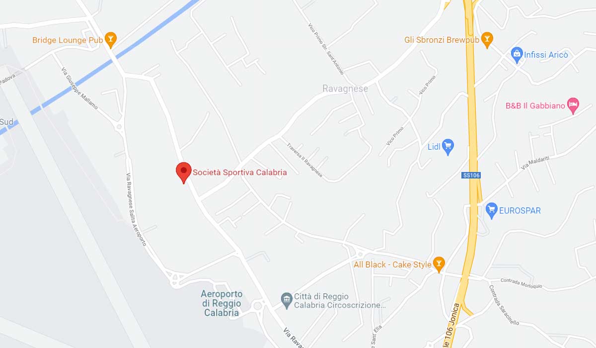 Contatti e info utili della Società Sportiva Calabria
