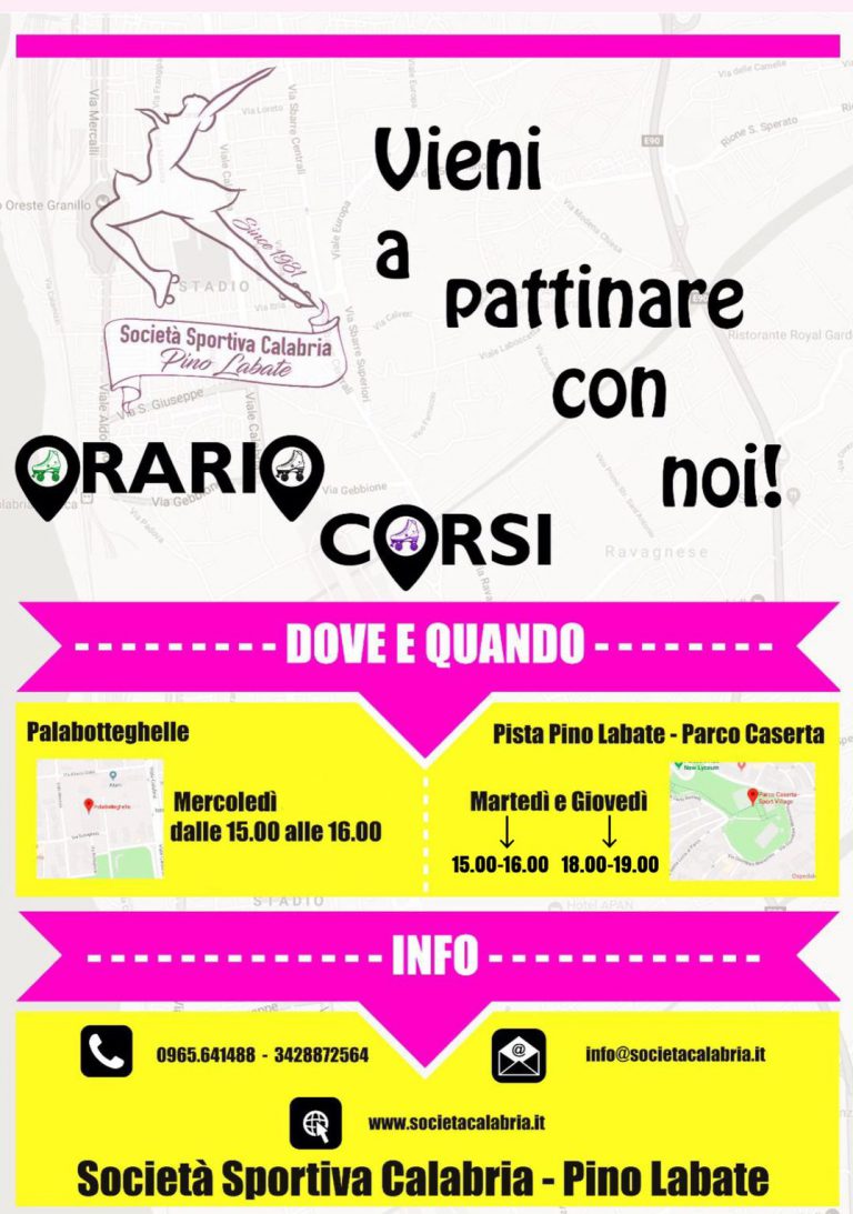 Orari Corsi Società Sportiva Calabria