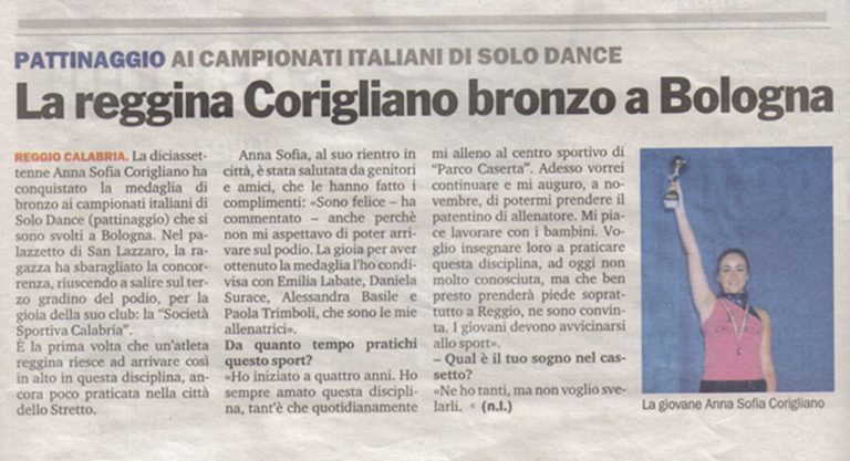 Anna Sofia Corigliano Società Calabria